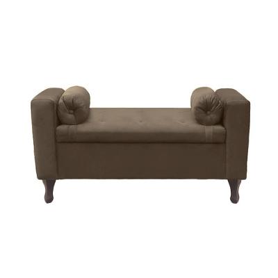 Recamier Bau Rico 140x Suede Cappuccino - Majú Decor