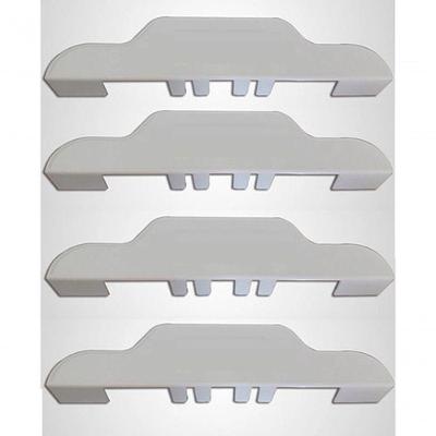 Kit Com 4 Cantoneiras Para Cama Box Ou Baú Branca Maleáveis Protetoras