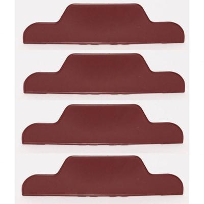 Kit Com 4 Cantoneiras Para Cama Box Ou Baú Marrom Maleáveis Protetoras
