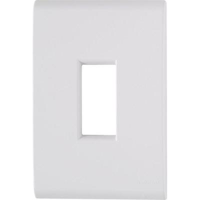 Placa 1 Posto Vertical 4x2 Tramontina Liz Branca 120 Unidades