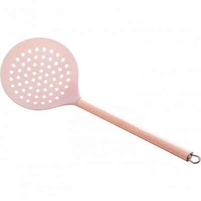 Escumadeira De Nylon Com Cabo De Aço Inox Rose 30 Cm - Lyor