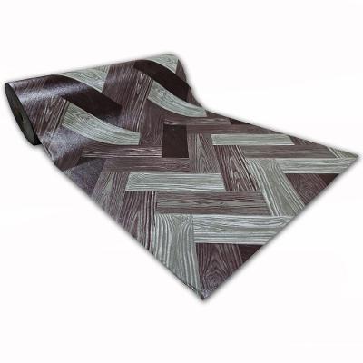 Passadeira Em Manta Vinilico Similar Laminado Por Metro Mosaico Marrom