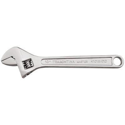 Chave Ajustavel Para Porcas 10" Tramontina Com Corpo Forjado Em Aço Carbono Cromado