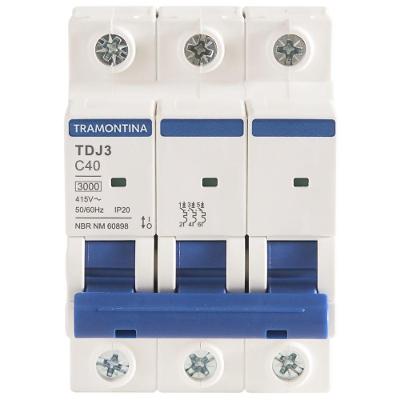 Minidisjuntor Tdj3ka 3 P 40 A Curva C Tramontina