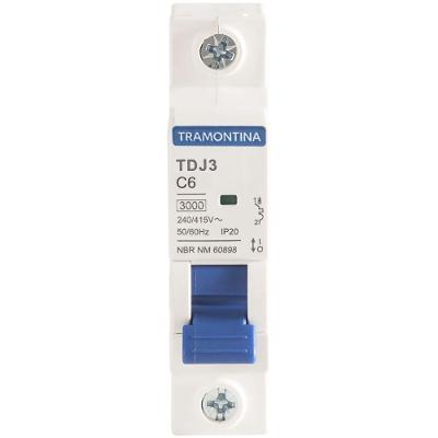 Minidisjuntor Tdj3ka 1 P 6 A Curva C Tramontina