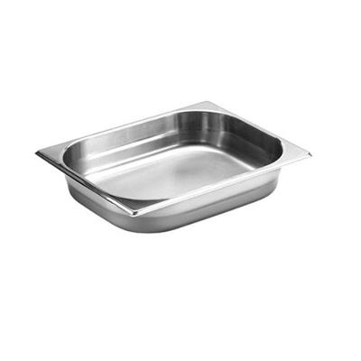 Kit 2 Cuba Gastronomica Inox Gn 1-2x65mm Com Tampa Brasinox