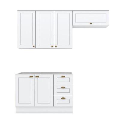 Cozinha Modulada Nova York 3 Peças Branco - Henn