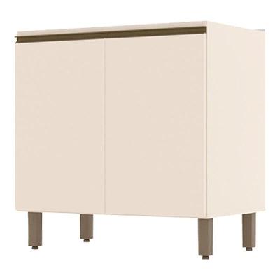Balcão 2 Portas 80 Cm Connect Off White - Henn