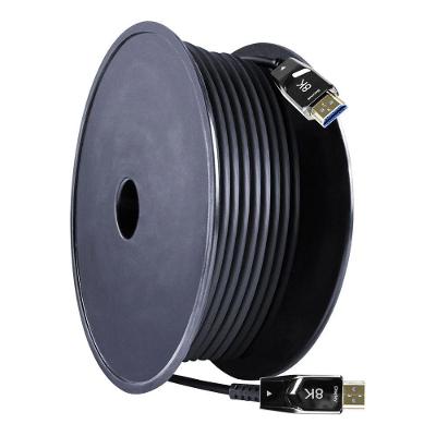 Cabo Hdmi Aquario Fibra Fi8k50 2.1 8k 3d 19 Pinos 50 Metros