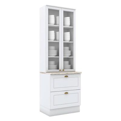 Cristaleira Americana Branco - Henn
