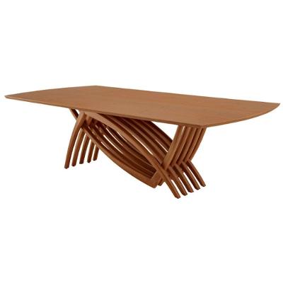 Mesa Para Sala De Jantar Vênus Moderna Mobília Cinamomo Imbuia