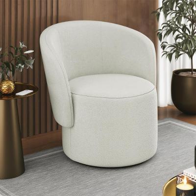 Poltrona Moderna Orgânica Bouclê Sala De Estar Balaqui Decor Cor: Boucle Bege