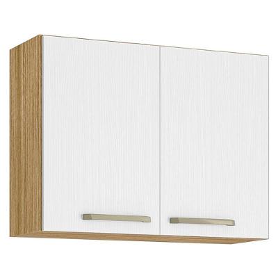 Armário Aéreo Ametista 2 Portas 80 Cm Freijó Supremo - Kits Paraná