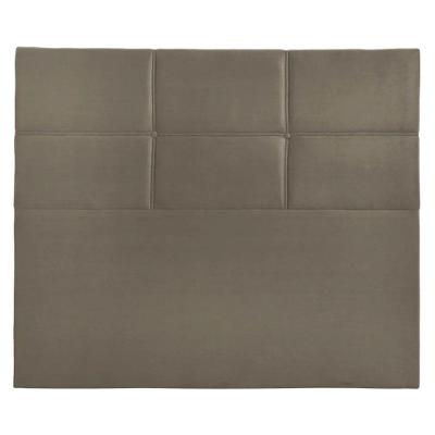 Cabeceira Estofada Milena 1,40 Casal Suede Shop Das Cabeceir Bege