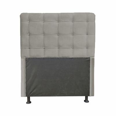 Cabeceira Dama 1,40 Cm Cama Box Casal Suede Cinza