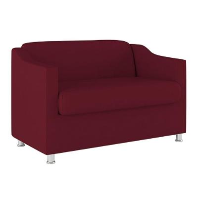 Namoradeira Elegante 2 Lugares Sala De Estar – Balaqui Decor Cor:marsala