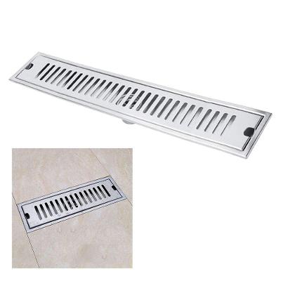 Ralo Linear Inox 40cm Banheiro Area Externa Anti Odor Anti Inseto Lavabo Piscina Quintal Higienico
