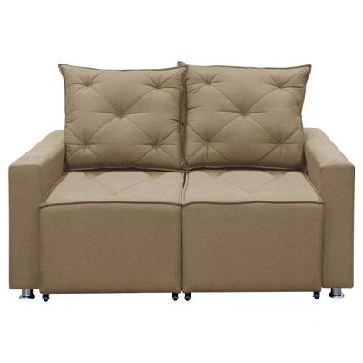 Sofá Retrátil 2 Lugares Bariloche 1.50cm Shop Das Cabeceiras Capuccino