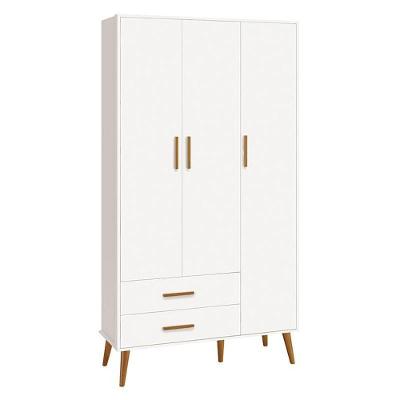 Guarda Roupa Infantil Isis 3 Portas E 2 Gavetas Branco - Reller Móveis Branco