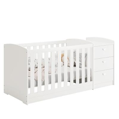 Berço Americano Multifuncional Atlanta Branco Brilho - Reller Móveis Branco Brilho