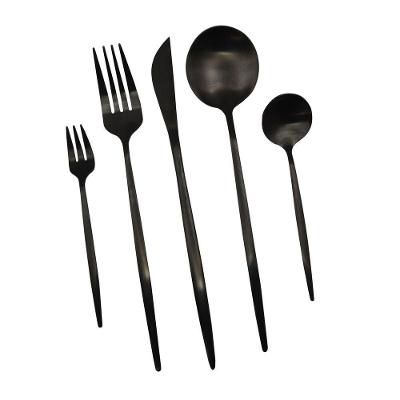 Faqueiro 30 Peças Em Inox Berlin Kenya Preto