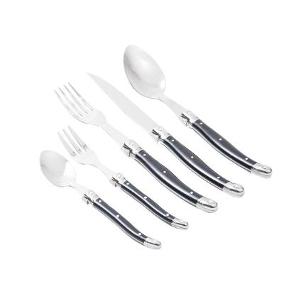 Faqueiro 30 Peças Em Inox Laguiole Kenya Preto