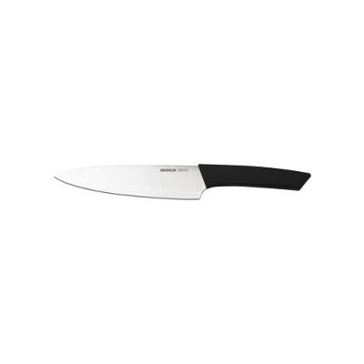 Faca Chef 8 Polegadas Aço Inoxidável E Polipropileno Cor Preto Linha Versatile Brinox Preto