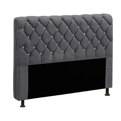 Cabeceira Fernanda 1,95 King Size Shop Das Cabeceiras Chumbo
