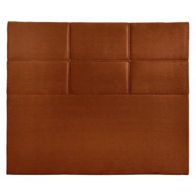 Cabeceira Estofada Milena 1,95 Veludo Shop Das Cabeceiras Terracota