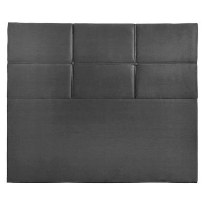 Cabeceira Estofada Milena 1,95 Sued Shop Das Cabeceiras Chumbo