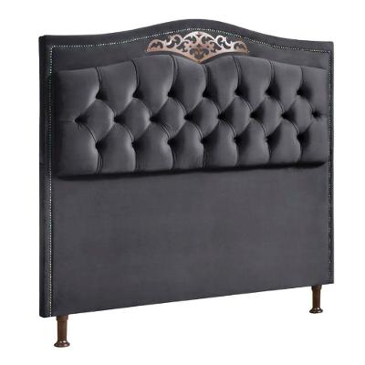 Cabeceira Holanda 1,60 Queen Veludo Shop Das Cabeceiras Cinza Chumbo