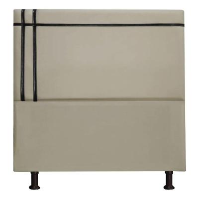 Cabeceira Royal 140cm Suede Fita Shop Das Cabeceiras Bege