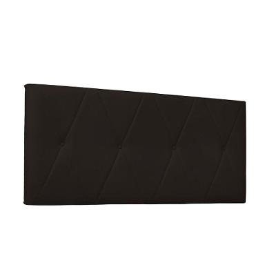 Cabeceira Aquilla Cama Box Solteiro 90Cm Corino Marrom
