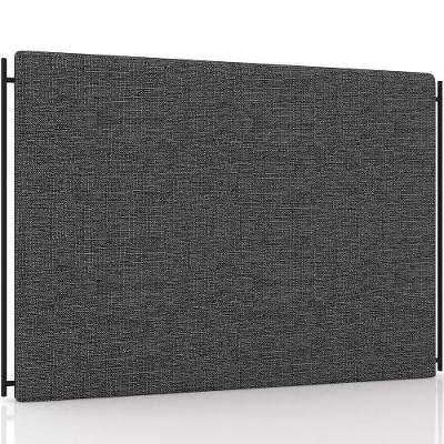 Cabeceira Cama Box Casal 140cm Estofada Goya P05 Linho Cinza Escuro - Lyam Decor