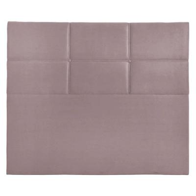 Cabeceira Estofada Milena 1,95 Veludo Shop Das Cabeceiras Rose