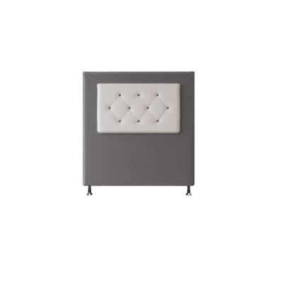 Cabeceira Havana 90 Cm Cama Box Solteiro Suede Cinza