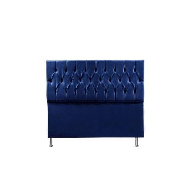 Cabeceira Madrid 1,40 Cm Cama Box Casal Suede Azul Marinho