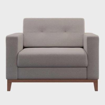 Poltrona Decorativa Living Em Tecido Linho Para Sala
