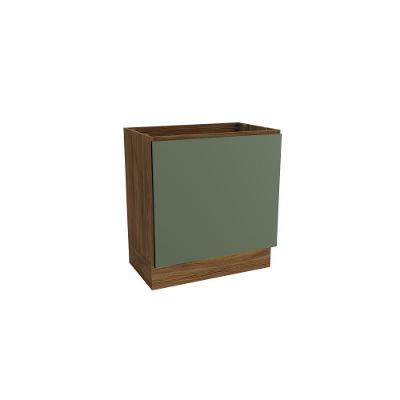 Balcão Para Forno De Embutir Celeste Kappesberg 100% Mdf Nogueira/verde 80cm