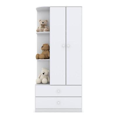 Guarda Roupa Infantil Amarelinha 2 Portas Branco Brilho - Henn