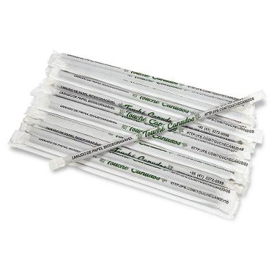 Kit 3 Mil Canudos De Papel Biodegradável 197mm X 6mm
