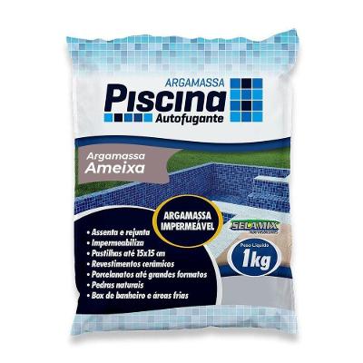 Argamassa Piscina Aut. Impermeável Cor Ameixa 1kg