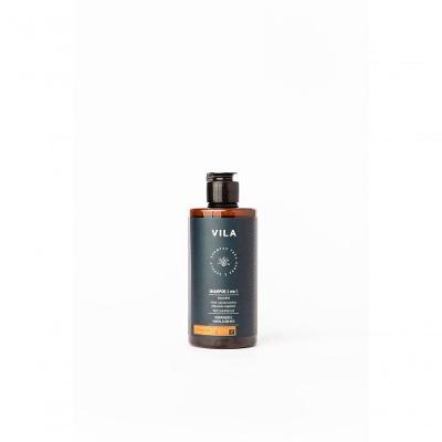 Shampoo Vegano Masculino Cabelo E Barba Vila 250ml