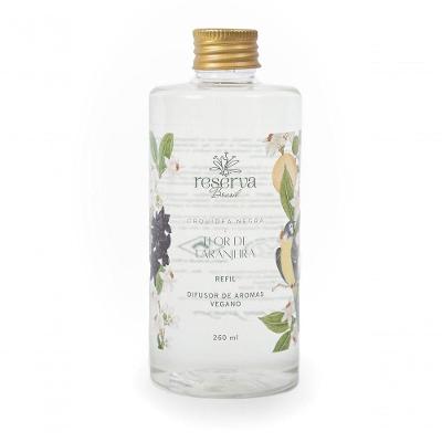 Refil Difusor De Aromas Vegano Orquídea Negra E Flor De Laranjeira 260ml