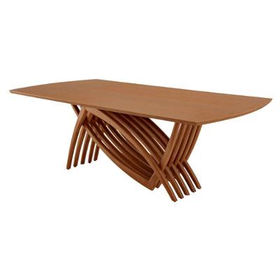 Mesa Para Sala De Jantar Vênus Moderna Mobília Cinamomo Imbuia
