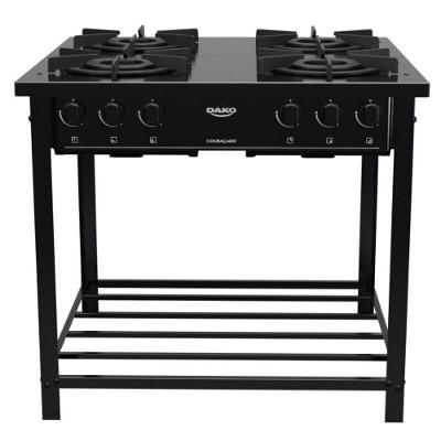 Fogão Dako Industrial 4 Bocas Preto