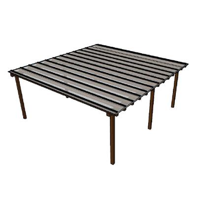 Kit Policarbonato Cristal 4mm 6,00m X 6,00m - Perfis Naturais