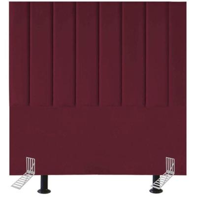 Cabeceira Estofada Cama Casal Queen Size 160 Cm Carolina Suede E Frame Cor:bordô