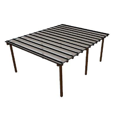 Kit Policarbonato Cristal 4mm 6,00m X 4,00m - Perfis Naturais