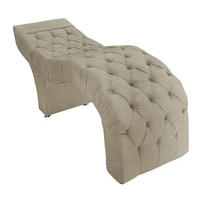 Maca Estofada Estética Cílios Salão Spa Suede Júlia Cor:bege